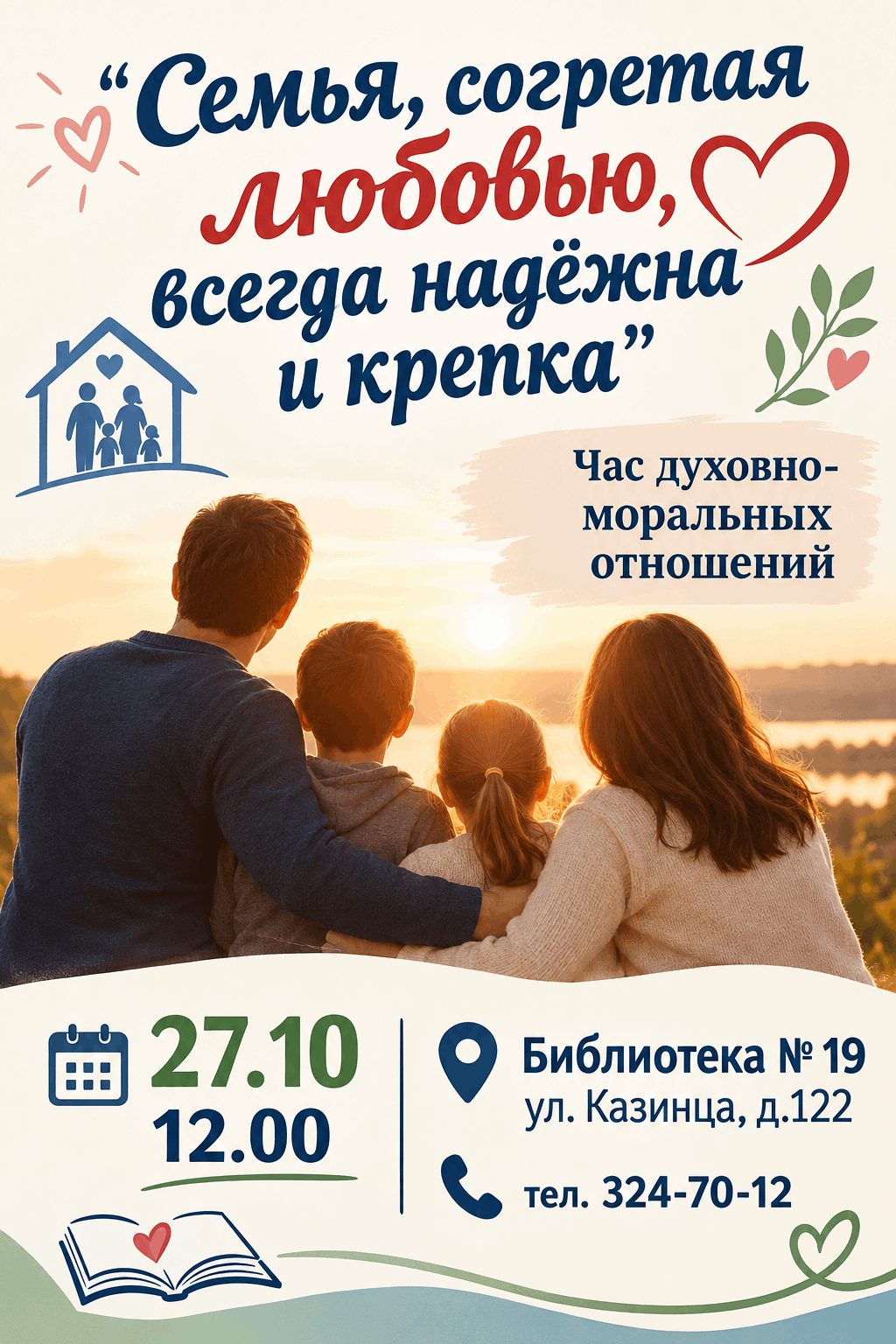Семья, согретая любовью, всегда надёжна и крепка