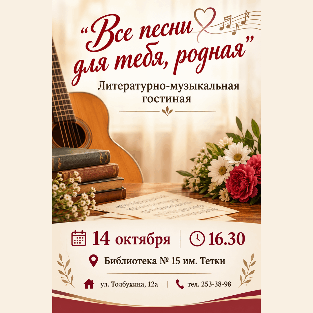Все песни для тебя, родная
