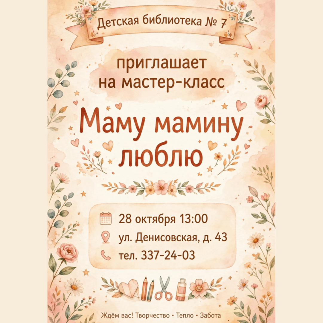 Маму мамину люблю